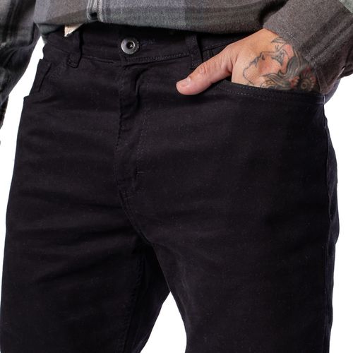 Calça Masculina Dixie em Sarja Slim Preto