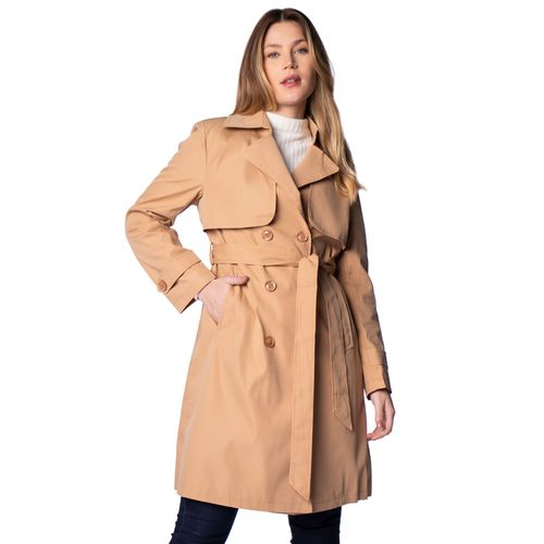 Casaco Trench Coat Feminino Eagle Rose Caqui