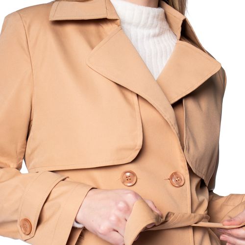 Casaco Trench Coat Feminino Eagle Rose Caqui