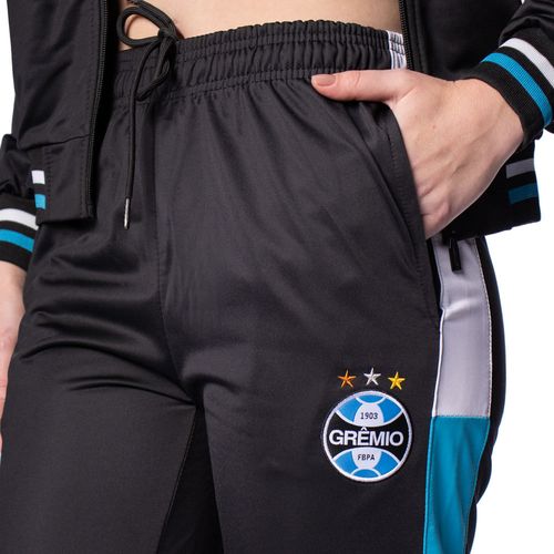 Agasalho Feminino Legend Grêmio Trilobal Preto/azul
