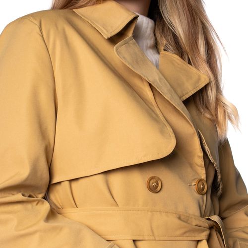 Casaco Trench Coat Feminino Eagle Rose Bege Escuro