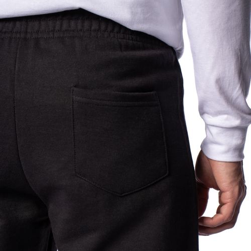 Calça Masculina Desayner Moletom Básica Lisa Preta