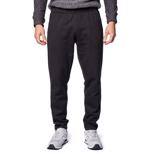 Calça Masculina Desayner Moletom Básica Reta Preta