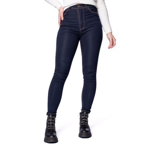 Calça Jeans Feminina Eagle Rose Cigarrete Azul Escuro