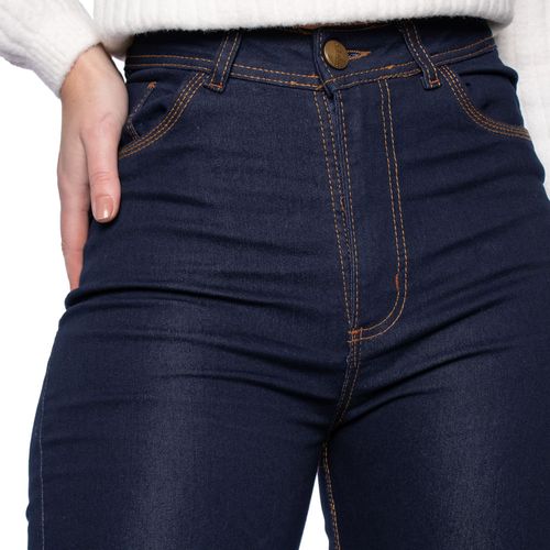 Calça Jeans Feminina Eagle Rose Cigarrete Azul Escuro