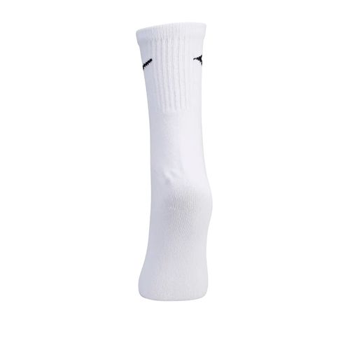 Kit 3 Pares Meias Esportivas Mizuno Cano Médio Branco/Preto