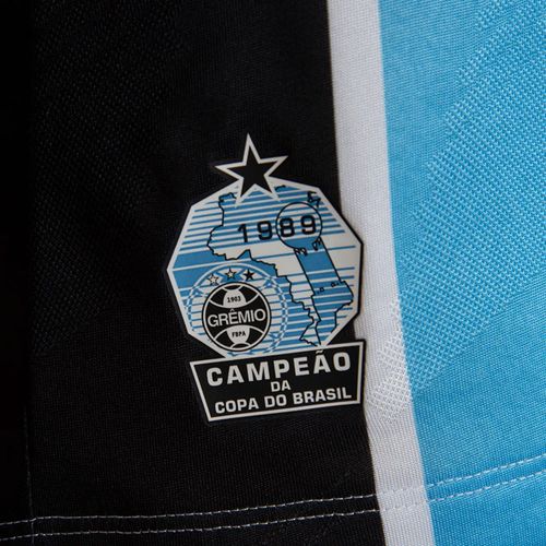 Camisa Juvenil Umbro Grêmio Oficial 1 2024 Azul/preto