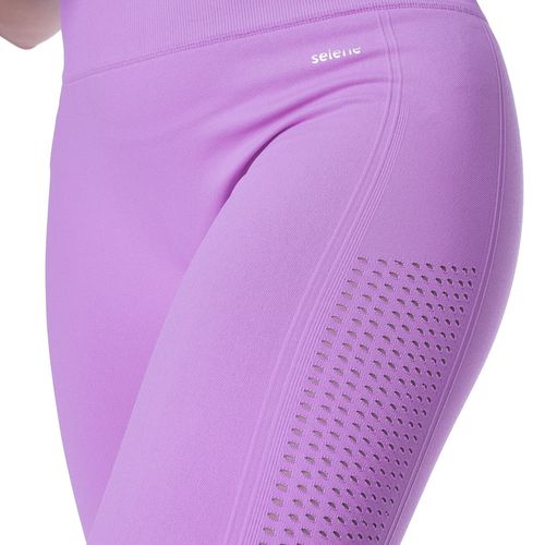 Legging Feminina Selene Sem Costura Detalhe Vazado Roxo