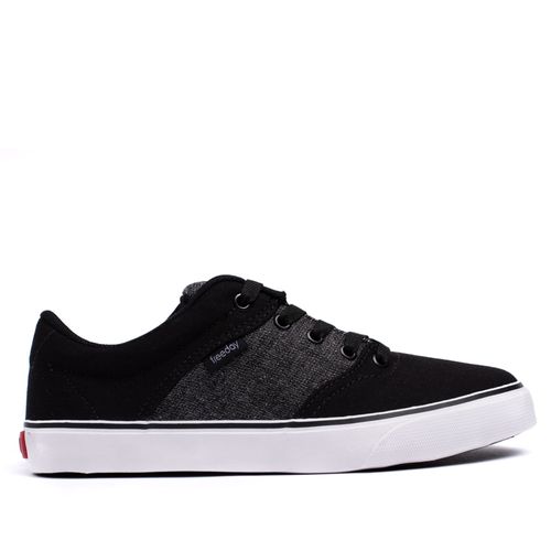 Tênis Masculino Freeday Flip Eco Lona Preto/branco