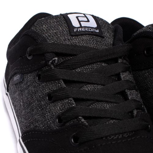 Tênis Masculino Freeday Flip Eco Lona Preto/branco