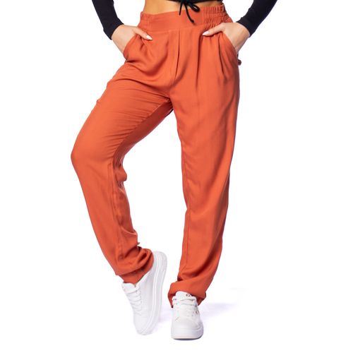 Calça Feminina Negra Cor Slim Terracota