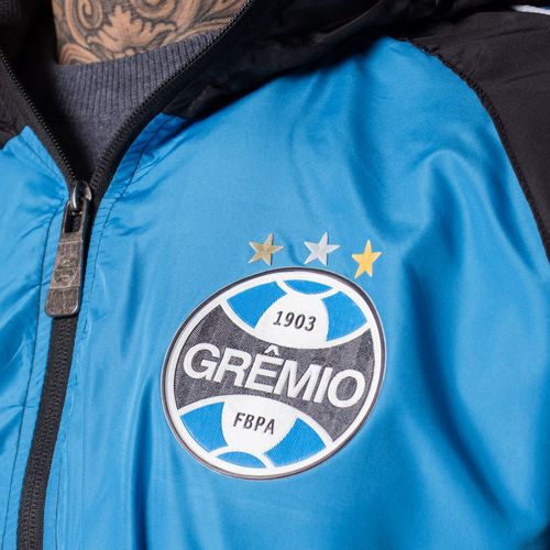 Corta Vento Masculino Legend Grêmio Preto/Azul