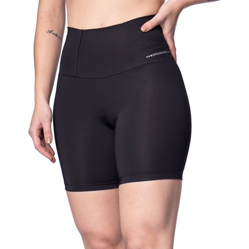 Bermuda de Compressão Feminina Estilo do Corpo Preta