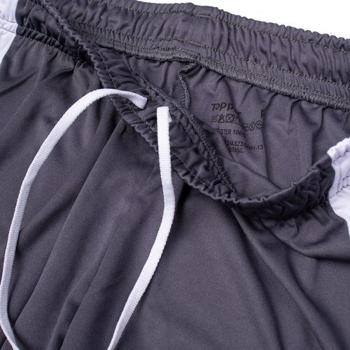 Calção Feminino Topper Stripe Cinza/branco