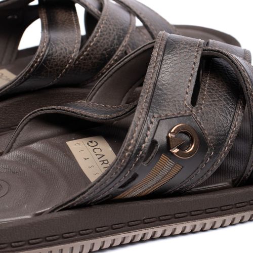 Chinelo Slide Masculino Cartago Fiji Essential Marrom