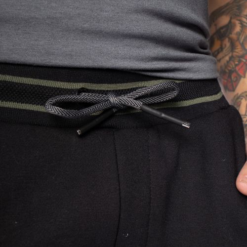 Calça de Moletom Masculina Gangster Jogger Preto/verde