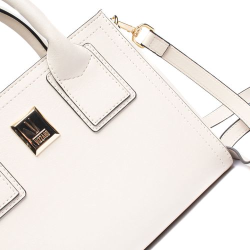 Bolsa Feminina Vizzano Napa Tote Pequena Off White