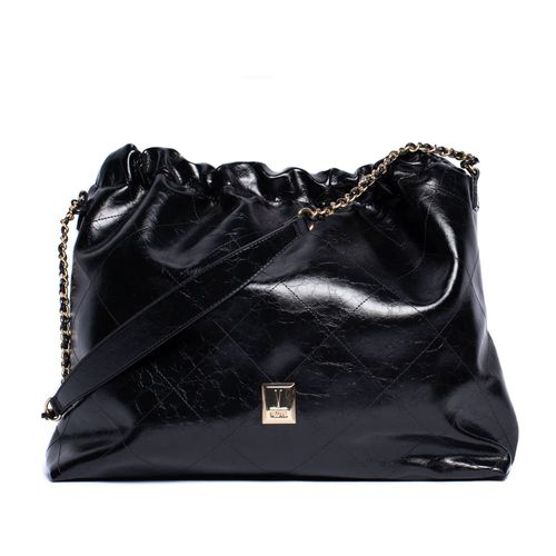 Bolsa Feminina Vizzano Saco Craquelê Preto