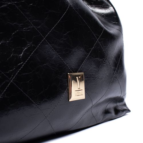 Bolsa Feminina Vizzano Saco Craquelê Preto