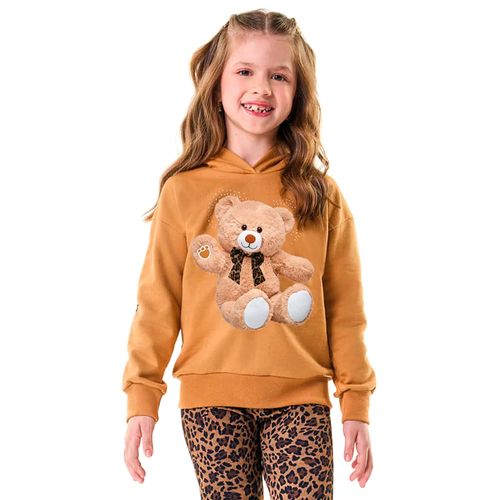 Conjunto Infantil Trick Nick Moletom Ursinho Caramelo