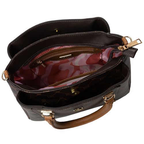 Bolsa Feminina Rafitthy Transversal e Tiracolo Marrom