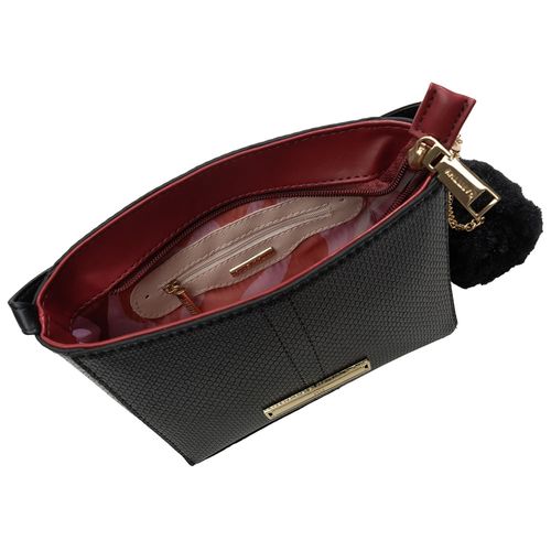 Bolsa Feminina Rafitthy Transversal Preta