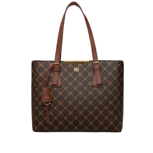 Bolsa Feminina Rafitthy Tote Tiracolo Grande Marrom