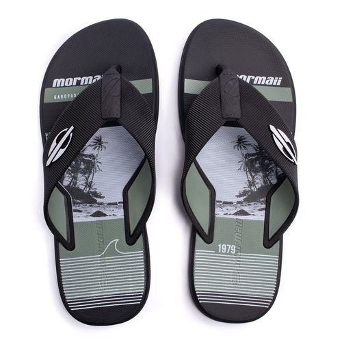 Chinelo Masculino Mormaii Wave II Garopaba Preto/Verde