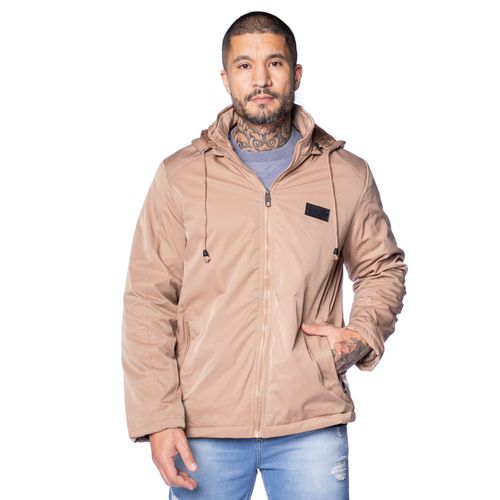 Jaqueta Masculina Red Nose Peluciada com Capuz Cáqui