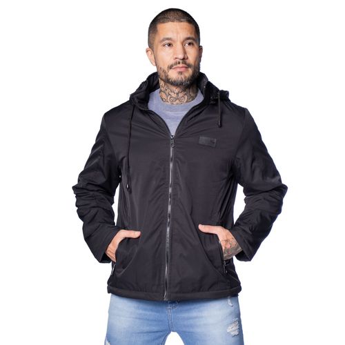 Jaqueta Masculina Red Nose Peluciada com Capuz Preto
