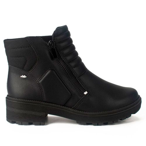 Bota Feminina Dakota Cano Curto com Zíper Lateral Preto
