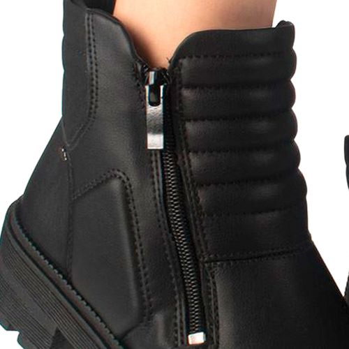 Bota Feminina Dakota Cano Curto com Zíper Lateral Preto