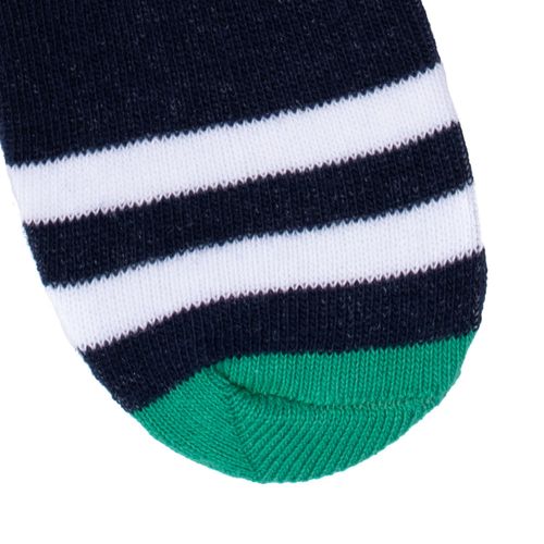Kit com 3 Pares de Meias Infantis Selene Cano Curto Menino Azul/cinza