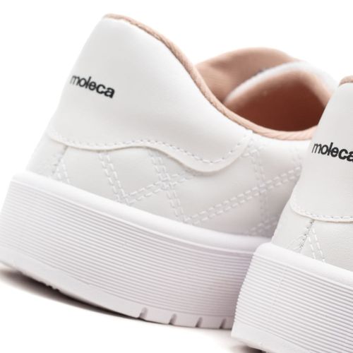 Tênis Feminino Moleca Matelassê Branco