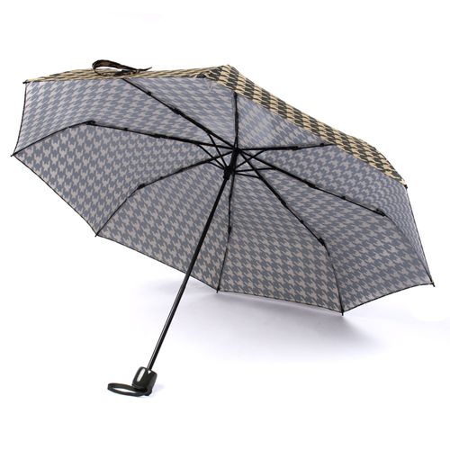 Sombrinha Fazzoletti Pied de Poule Manual Bege