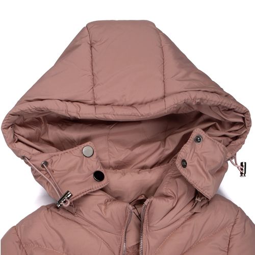 Jaqueta Puffer Infantil Sea Surf Peluciada Rosa Antigo