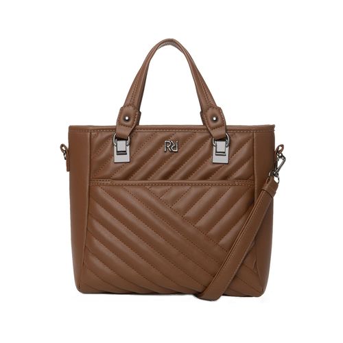 Bolsa Feminina Rafitthy Média Transversal Matelassê Caramelo