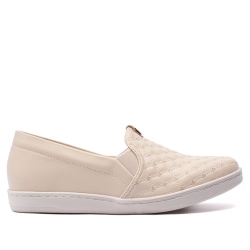 Tênis Feminino Modare Detalhe Costuras Creme
