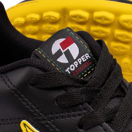 Chuteira Society Topper Furia Preto/amarelo