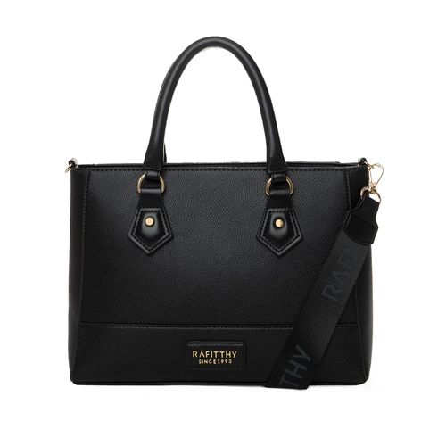 Bolsa Feminina Rafitthy Média Tote Clássica Preta