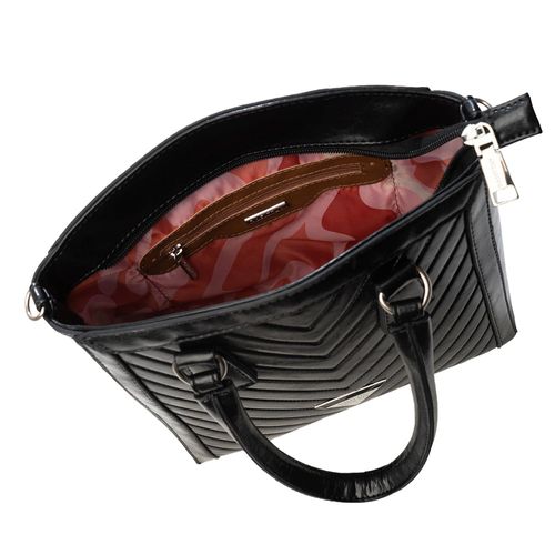 Bolsa Feminina Rafitthy Tote Média Textura Preta