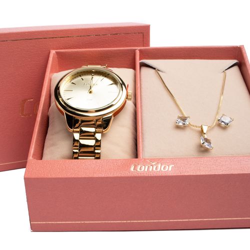 Relógio Feminino Condor Analógico CO2035NEP/K4D com Conjunto Dourado