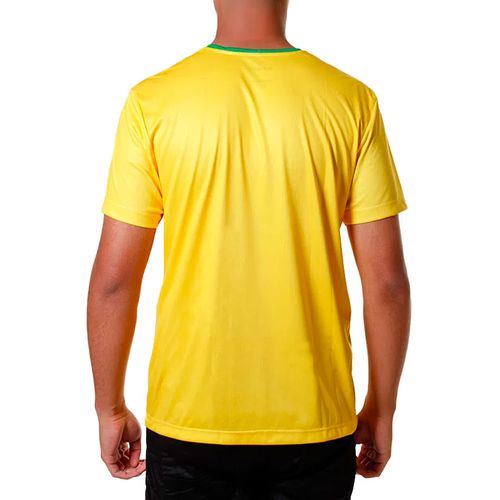 Camiseta Diadora Brasil Copa do Mundo 2022 SE001 Amarela