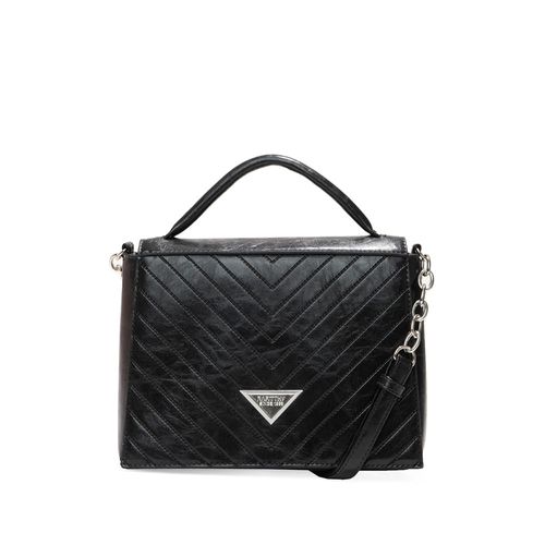 Bolsa Feminina Rafitthy Pequena Transversal Correntes Textura Preta