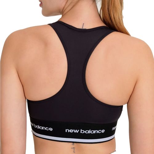 Top Feminino New Balance Essentials Preto/Branco