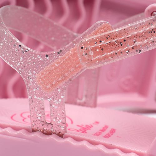 Sandália Infantil Grendene Barbie Duo Baby Rosa