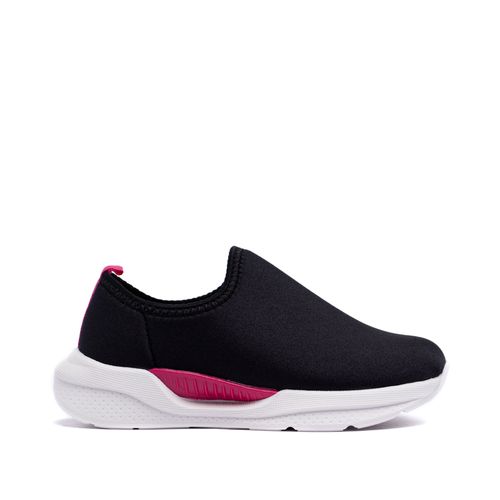 Tênis Infantil Molekinha Slip On Tecido Preto