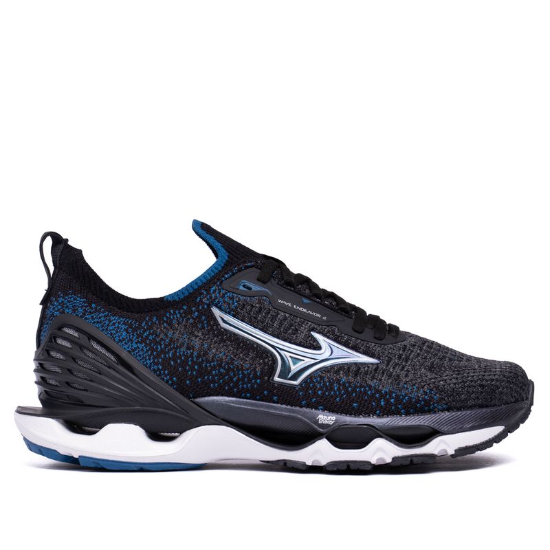 Tenis Masculino Mizuno Wave Endeavor 2 Cinza Escuro azul Lojas Radan Lojas Radan