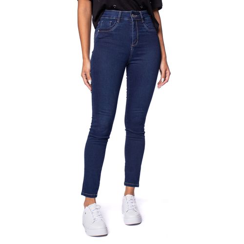 Calça Jeans Feminina Sawary Skinny Levanta Bumbum Azul Escuro