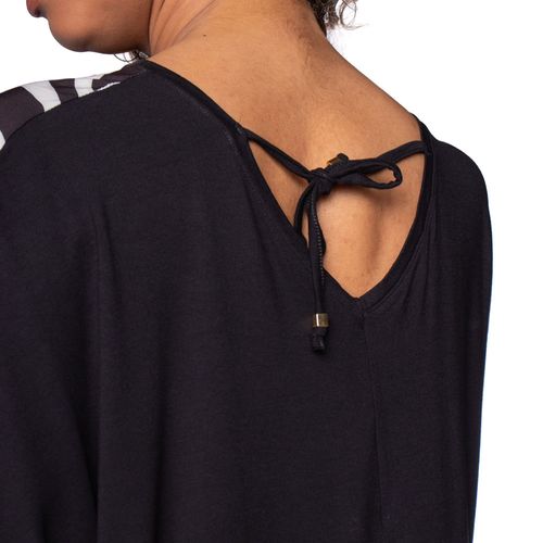 Blusa Feminina Cativa Amarração nas Costas Preta